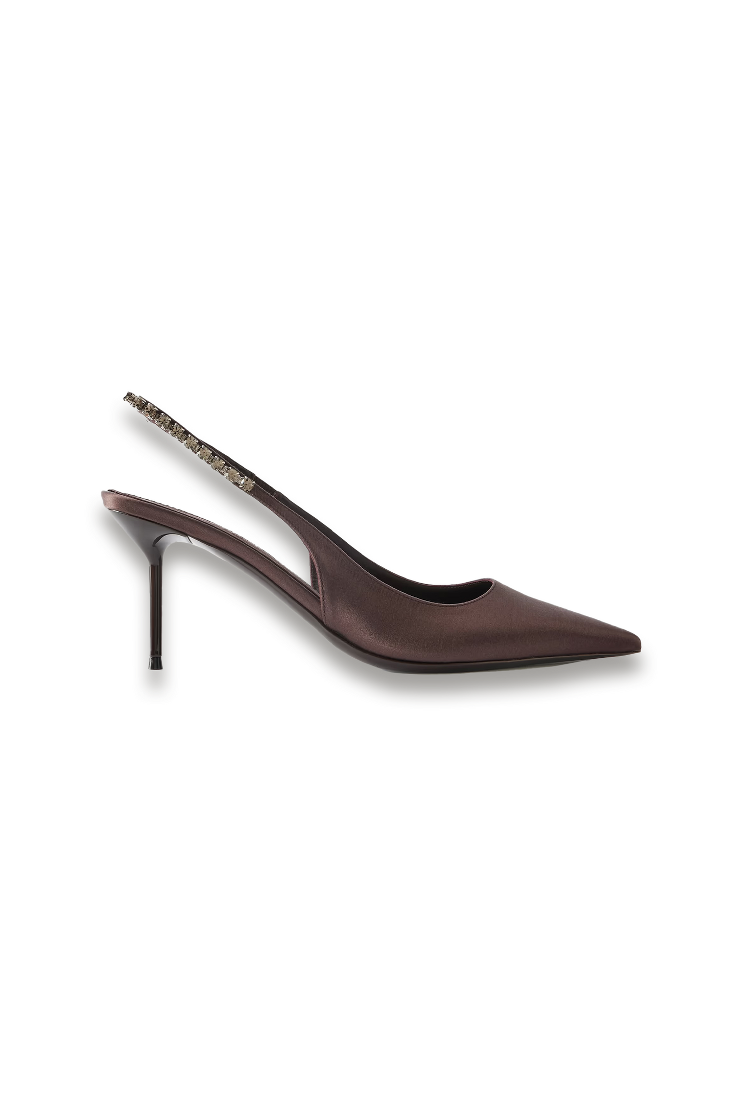 Lidia Crystal-embellished Satin Pumps