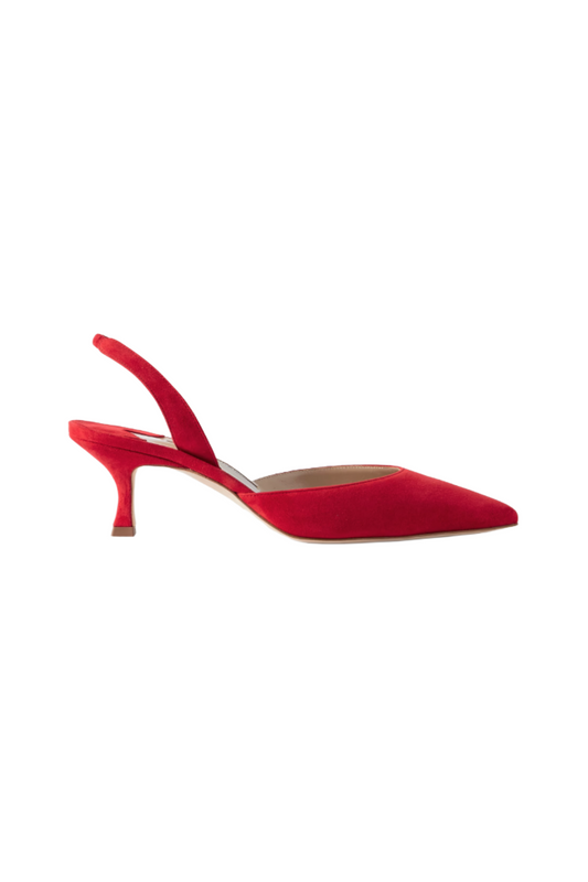 Carolyne 50 Suede Slingback Pumps