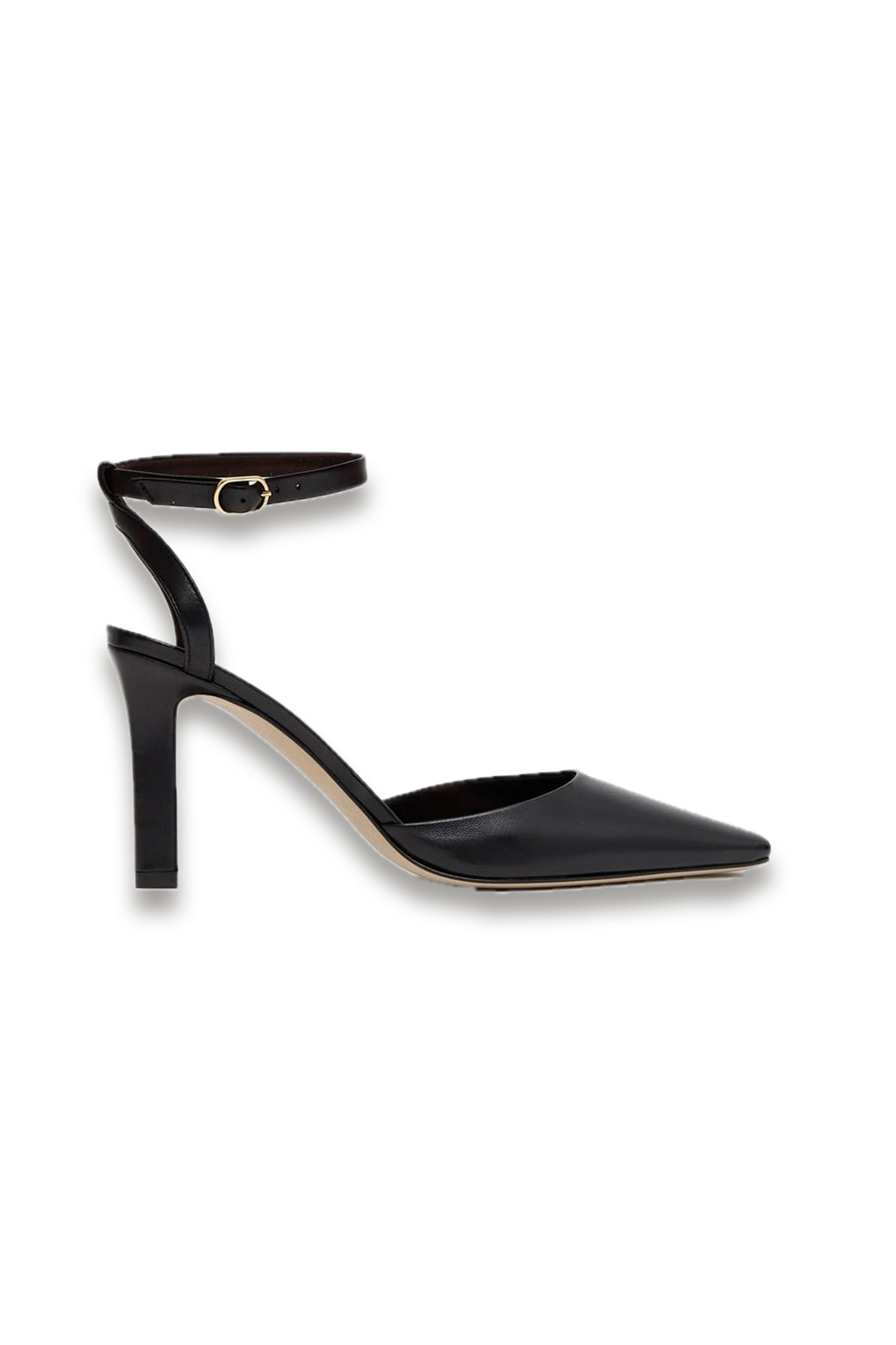 Ankle-strap Pointed-toe Flats