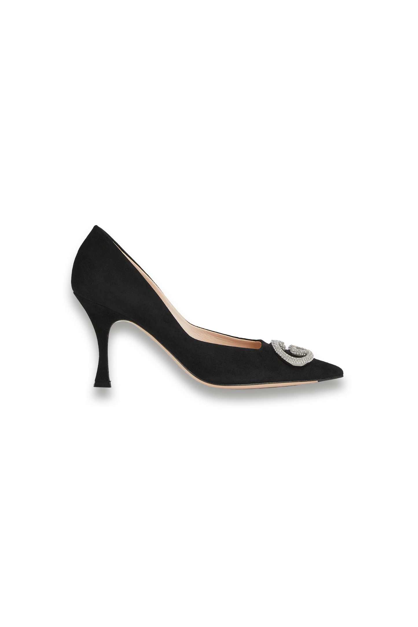 Women's Pump with Crystal Interlocking G