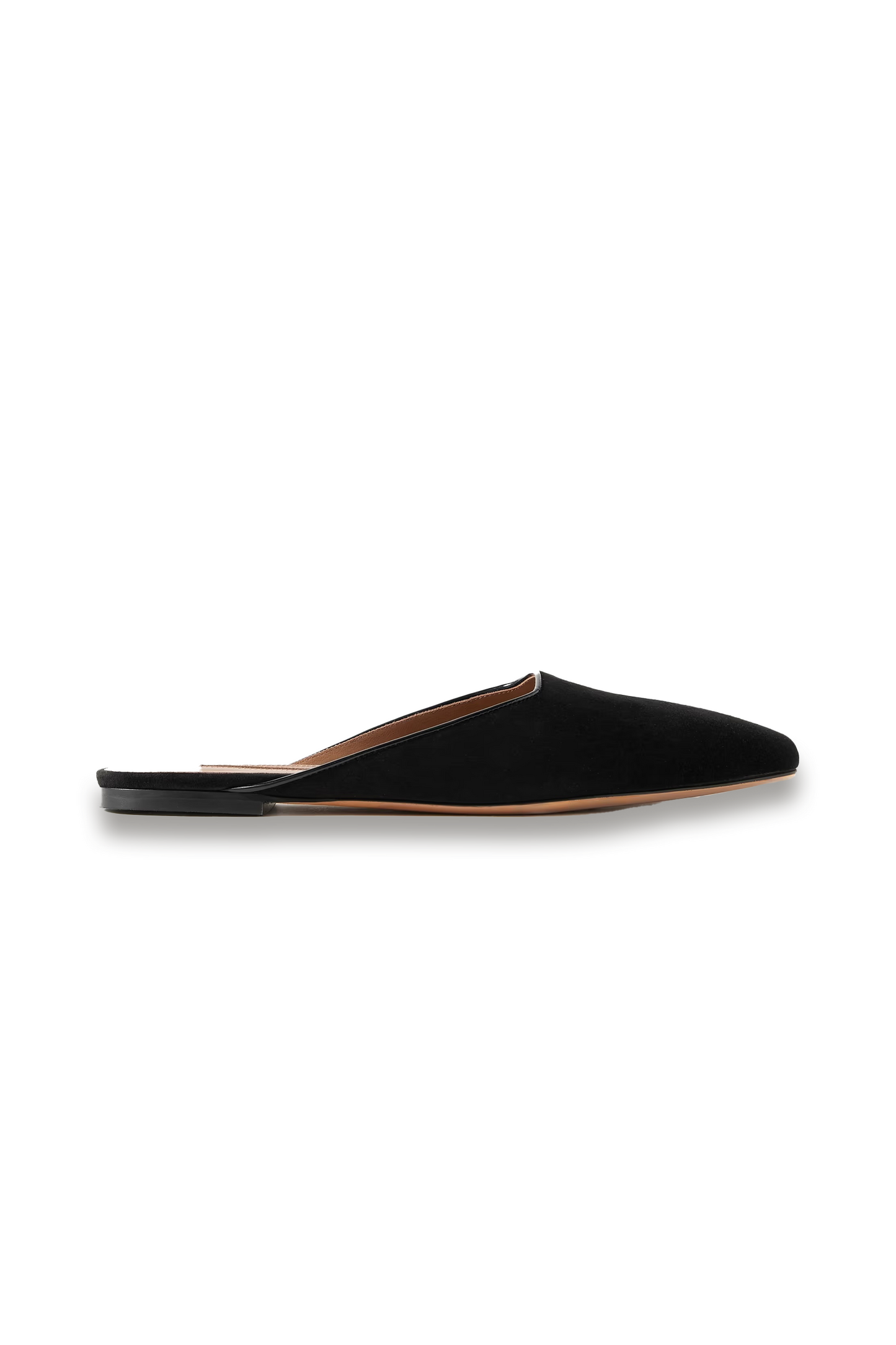 Suede Mules in Black