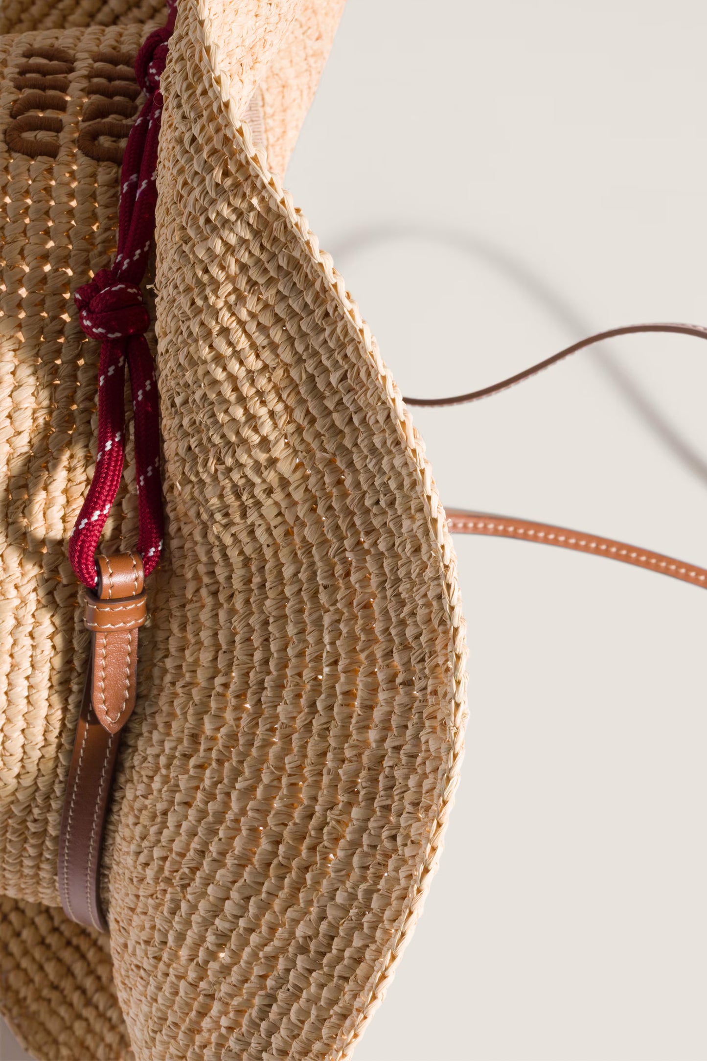 Raffia and Leather Hat