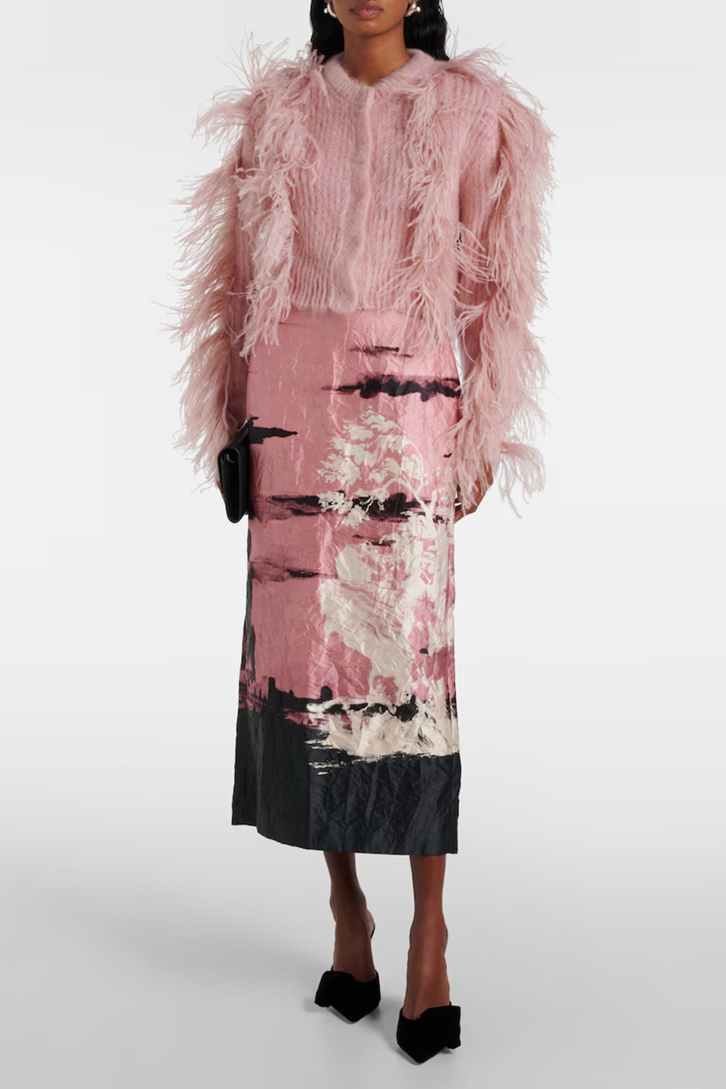 Gianvito Rossi 85 Bow Detail Velvet Mules