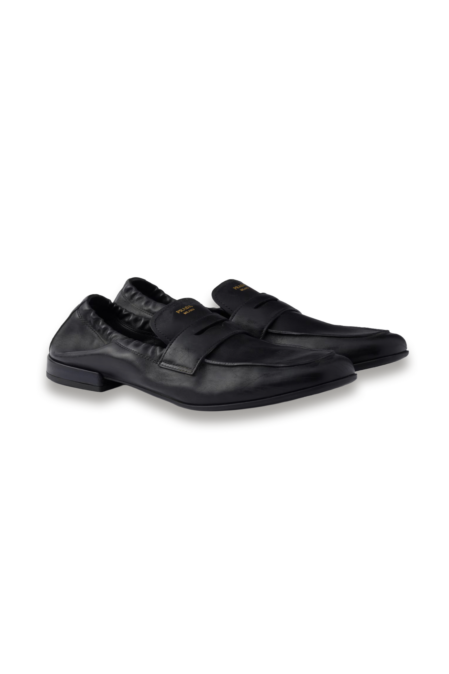 Shuffle Antiqued Leather Loafers