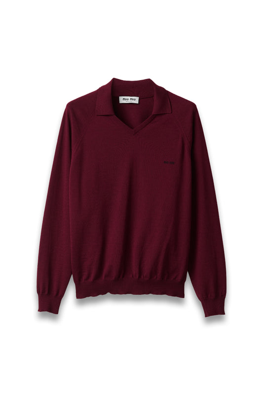 Wool Polo Sweater