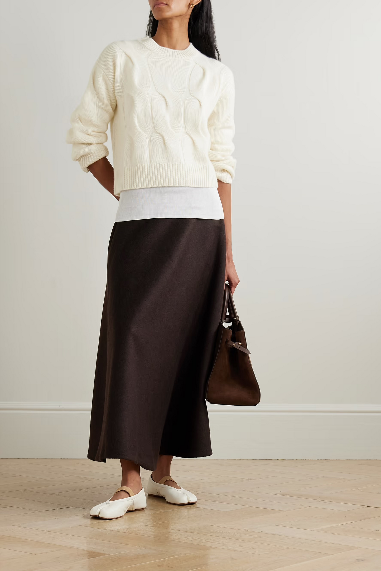 Sammie Cable-knit Cashmere Sweater