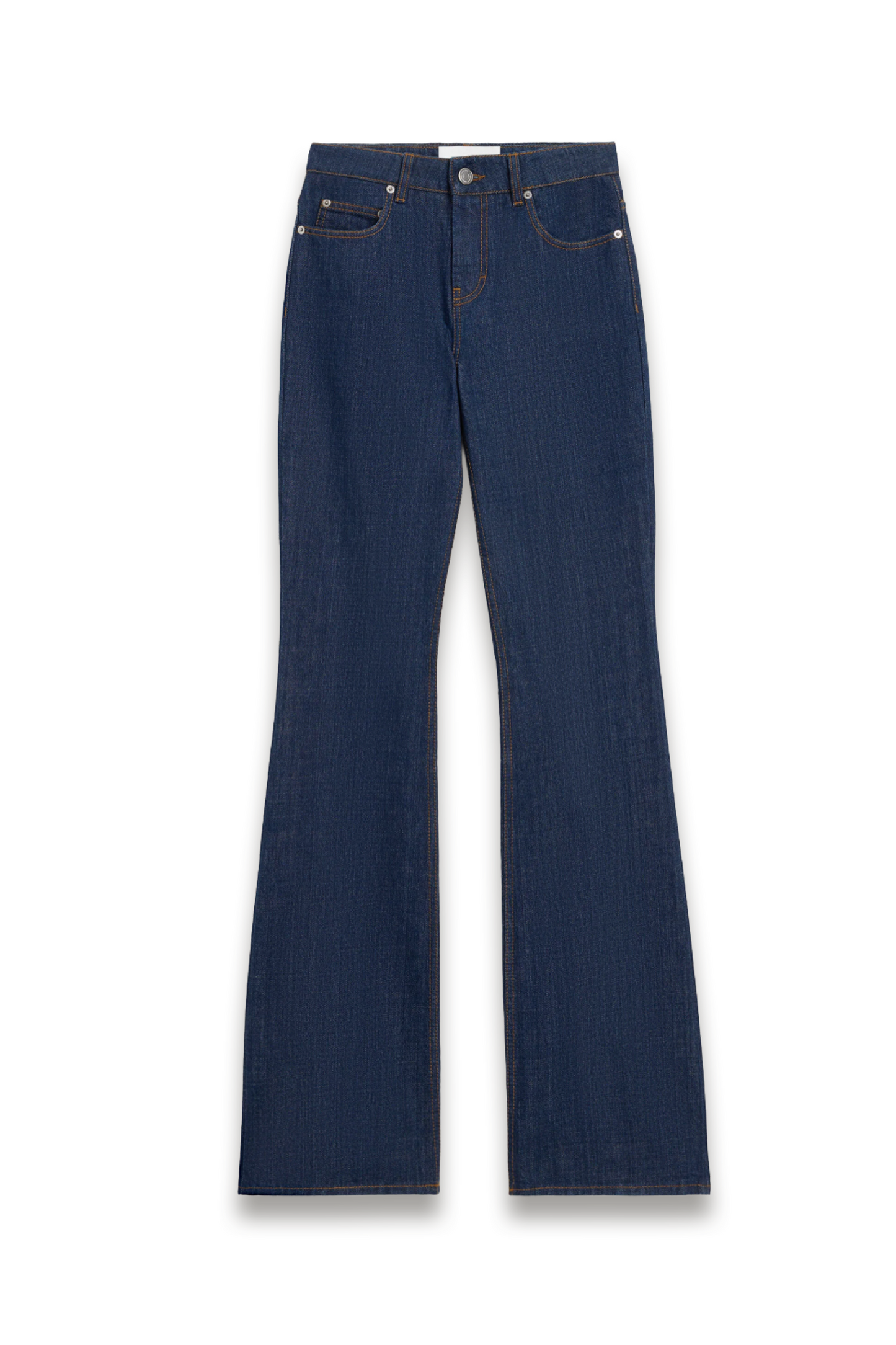 Blue Cotton Boot Cut Fit Jeans