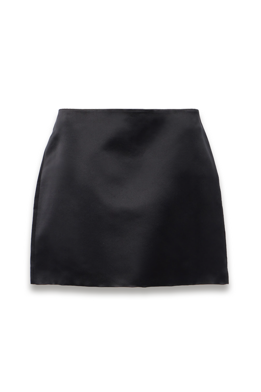 Silk Satin Mini Skirt
