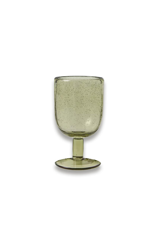 Bubble Wine Glass, 330ml, Pistachio