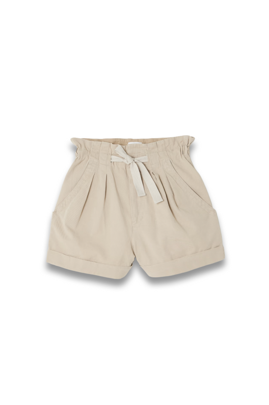 Nirma Pleated Cotton and Linen-blend Twill Shorts