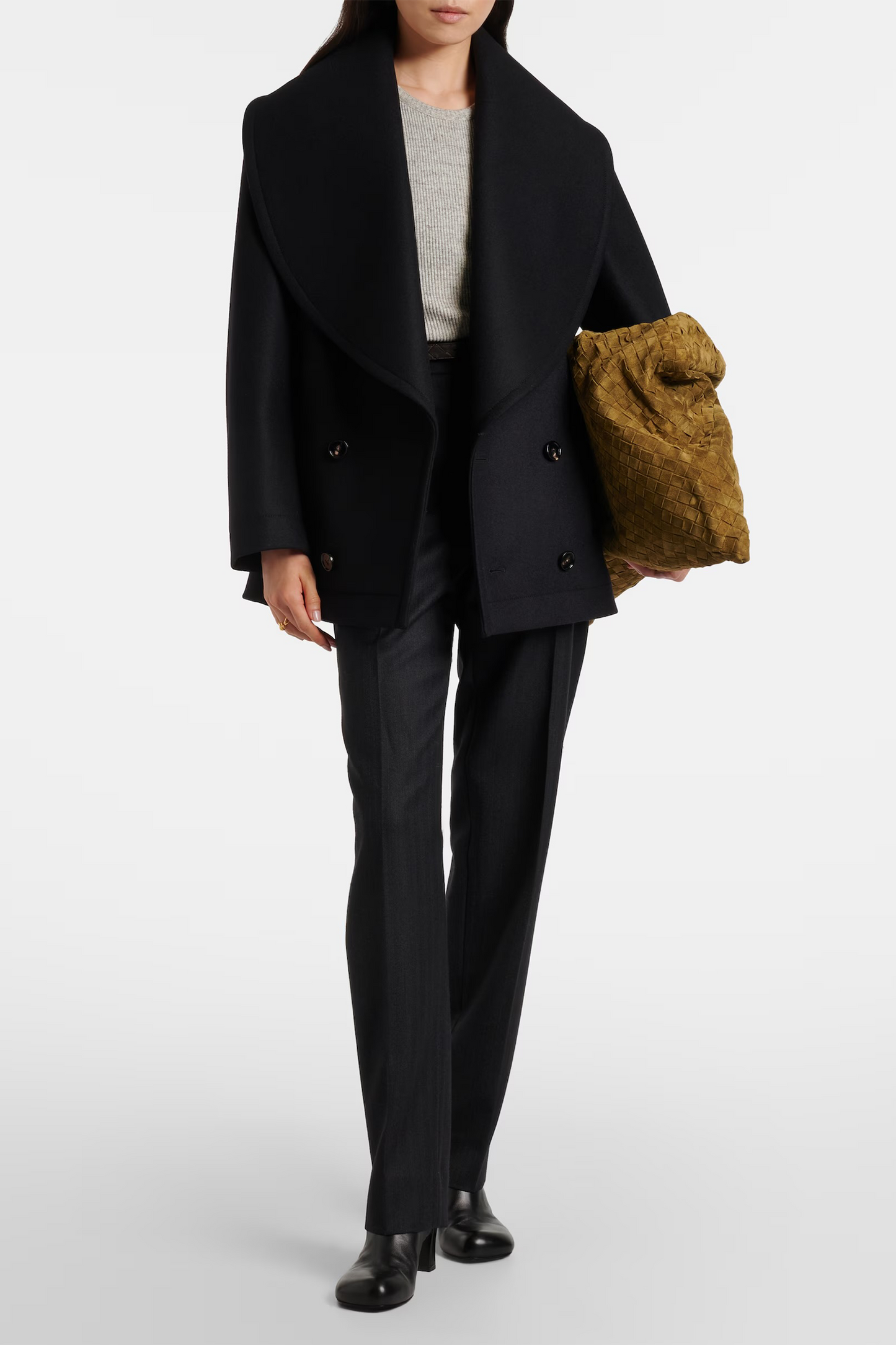 Double-breasted Wool Coat