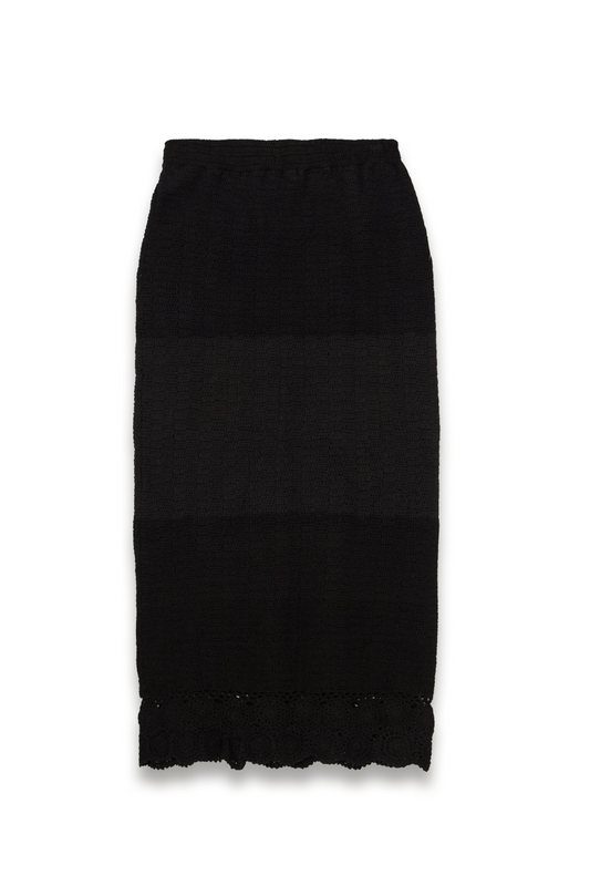 + NET SUSTAIN Lula Crocheted Cotton Midi Skirt