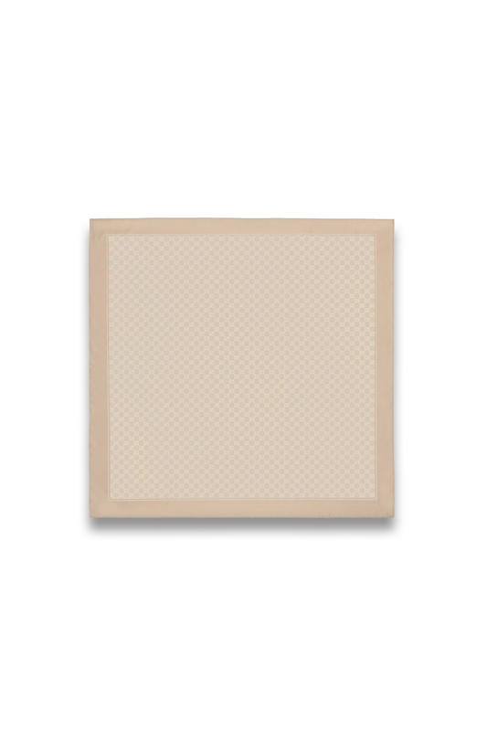 Laminated Printed Silk Twill Carré