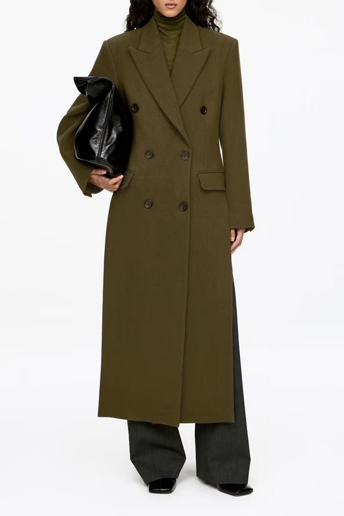 Tailored Wool-blend Coat