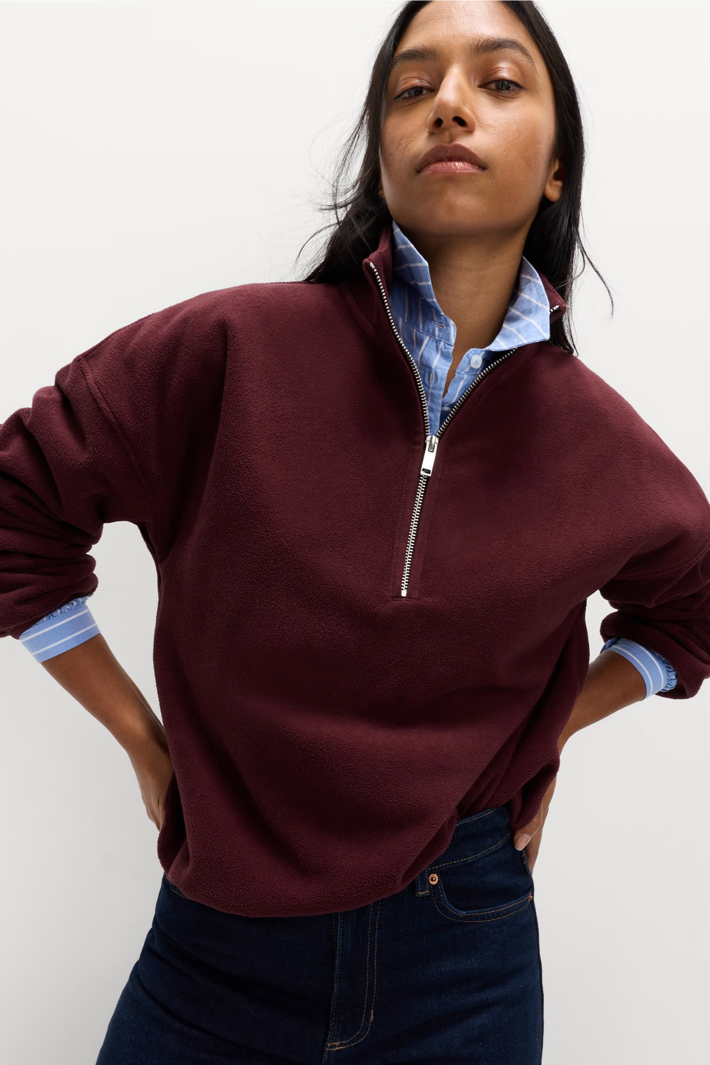 Fleece Half-zip Sweatshirt
