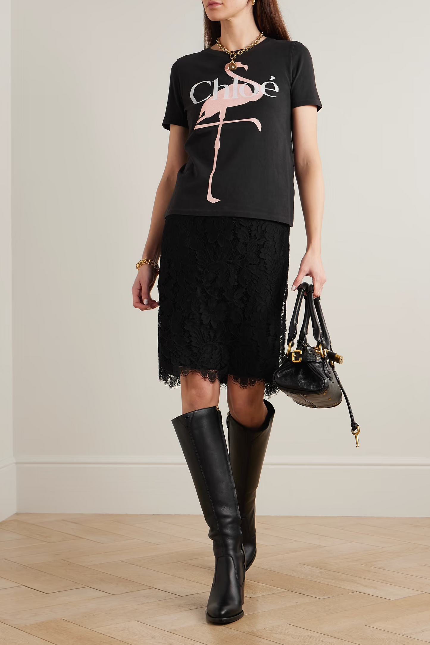 Printed Organic Cotton-jersey T-shirt