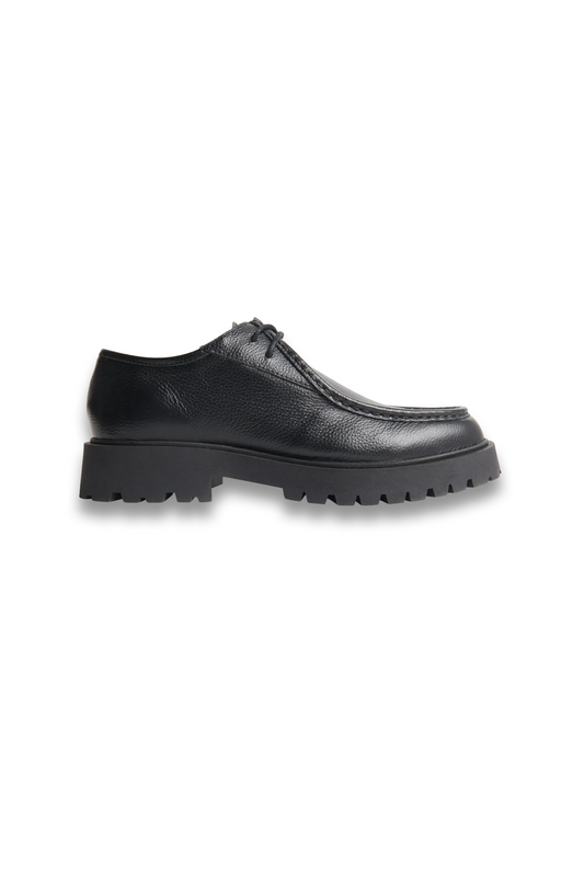 Black Chunky Lace Up Shoe