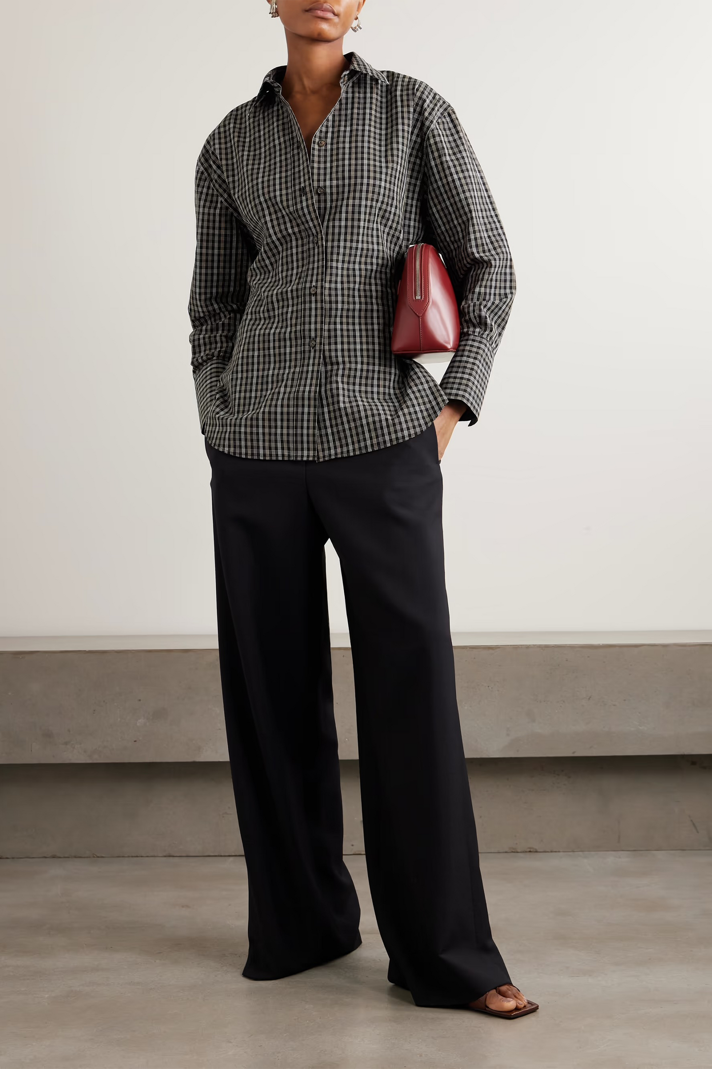 Checked Cotton-poplin Shirt