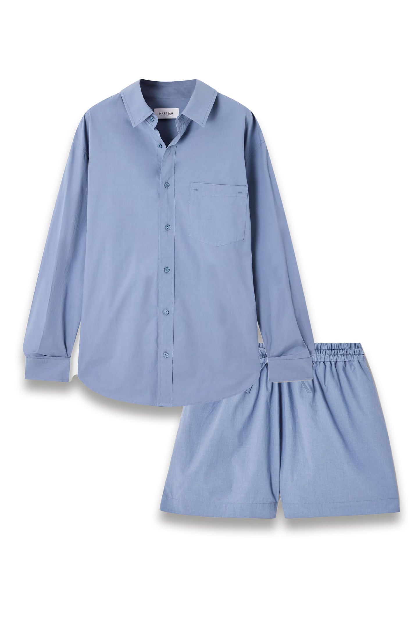 Organic Cotton-poplin Shirt and Shorts