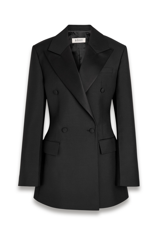 Hourglass Wool and Mohair-blend Blazer