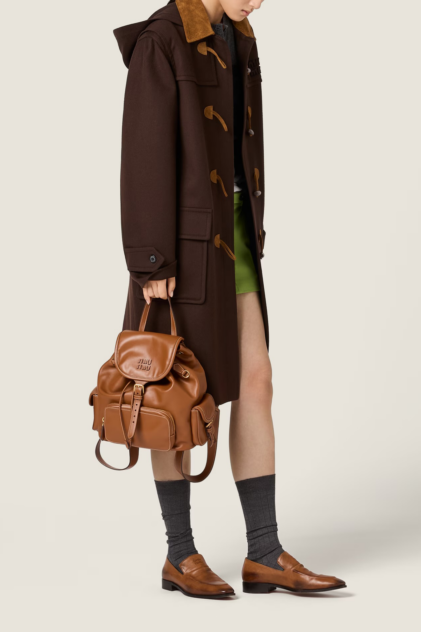 Double Cashmere and Wool Duffle Coat