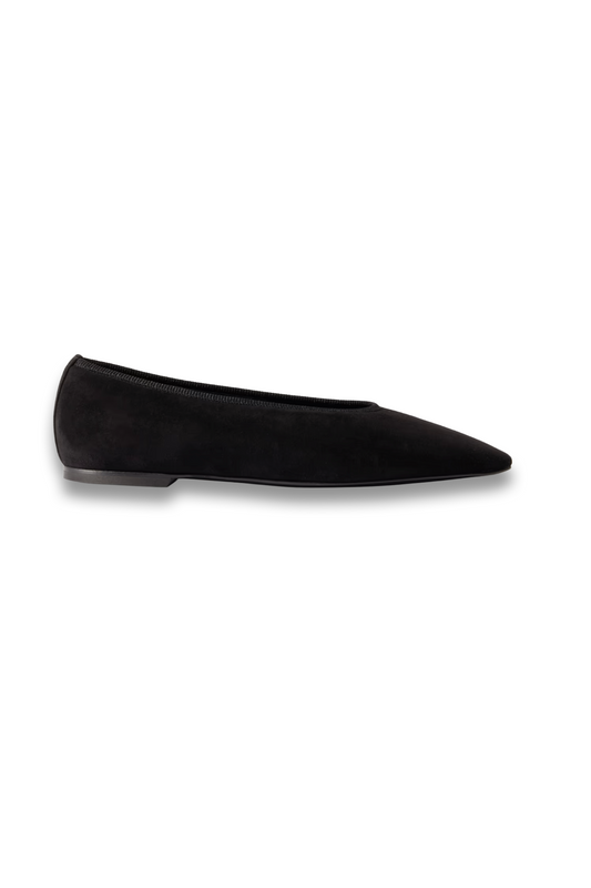 Minimalist Velvet Ballet Flats