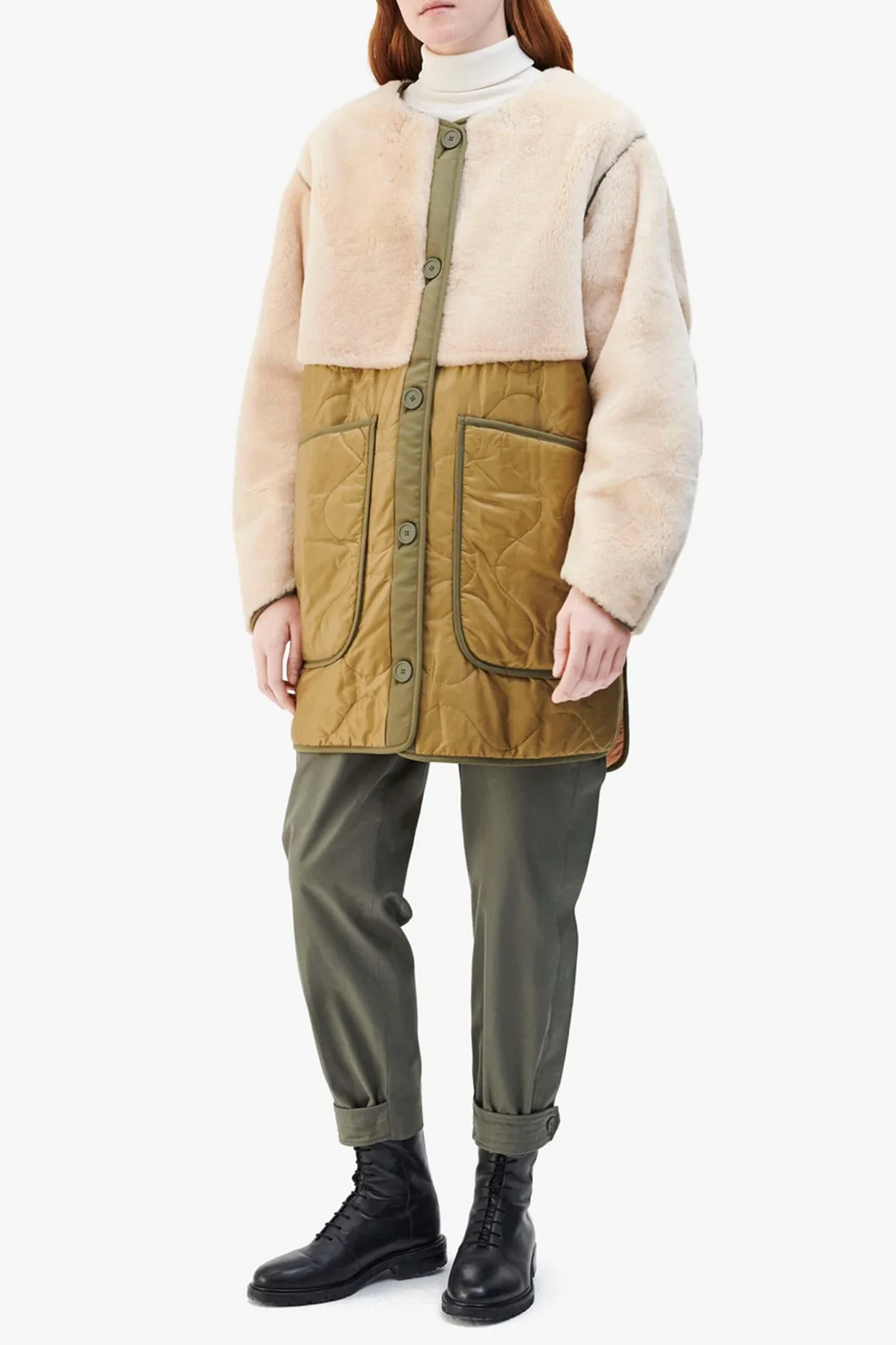 Signature Shearling Quilt Jacket
