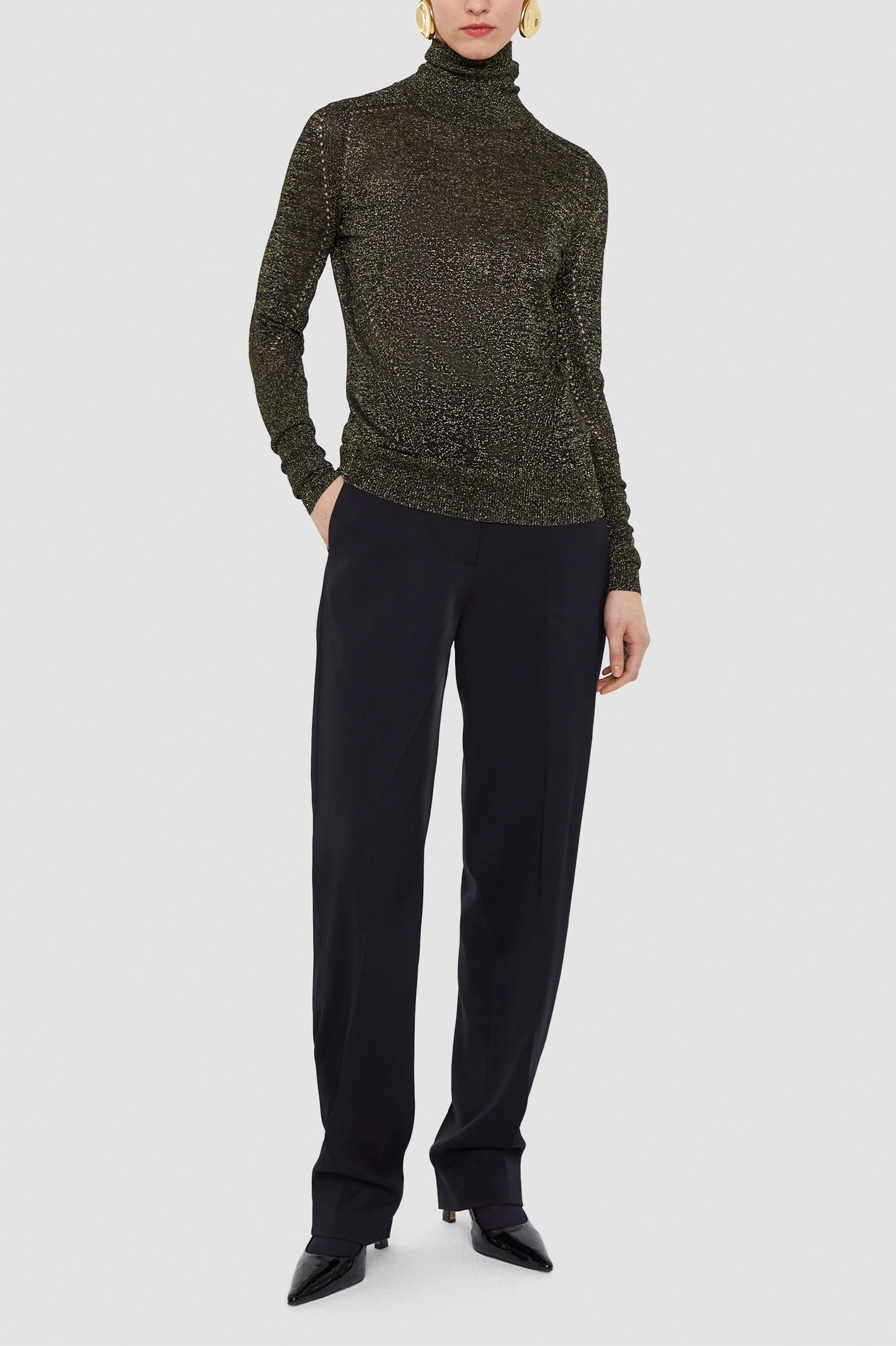 Leblanc Lurex Knit Jumper