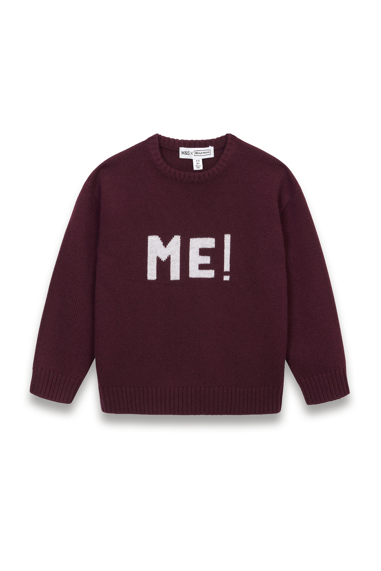 Merino Wool Rich Me! Slogan Jumper (2-10 Yrs)