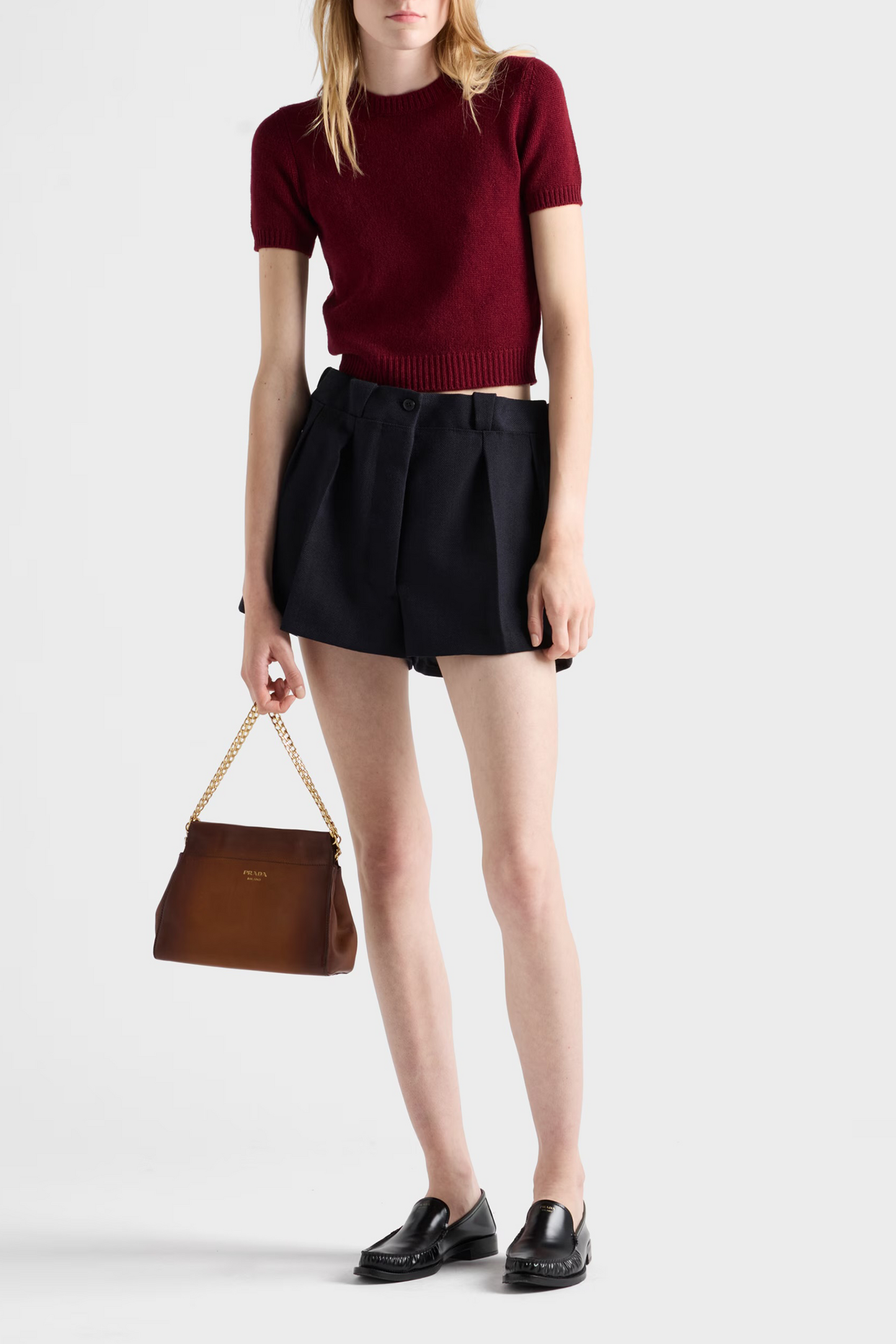 Short-sleeved Cashmere Sweater