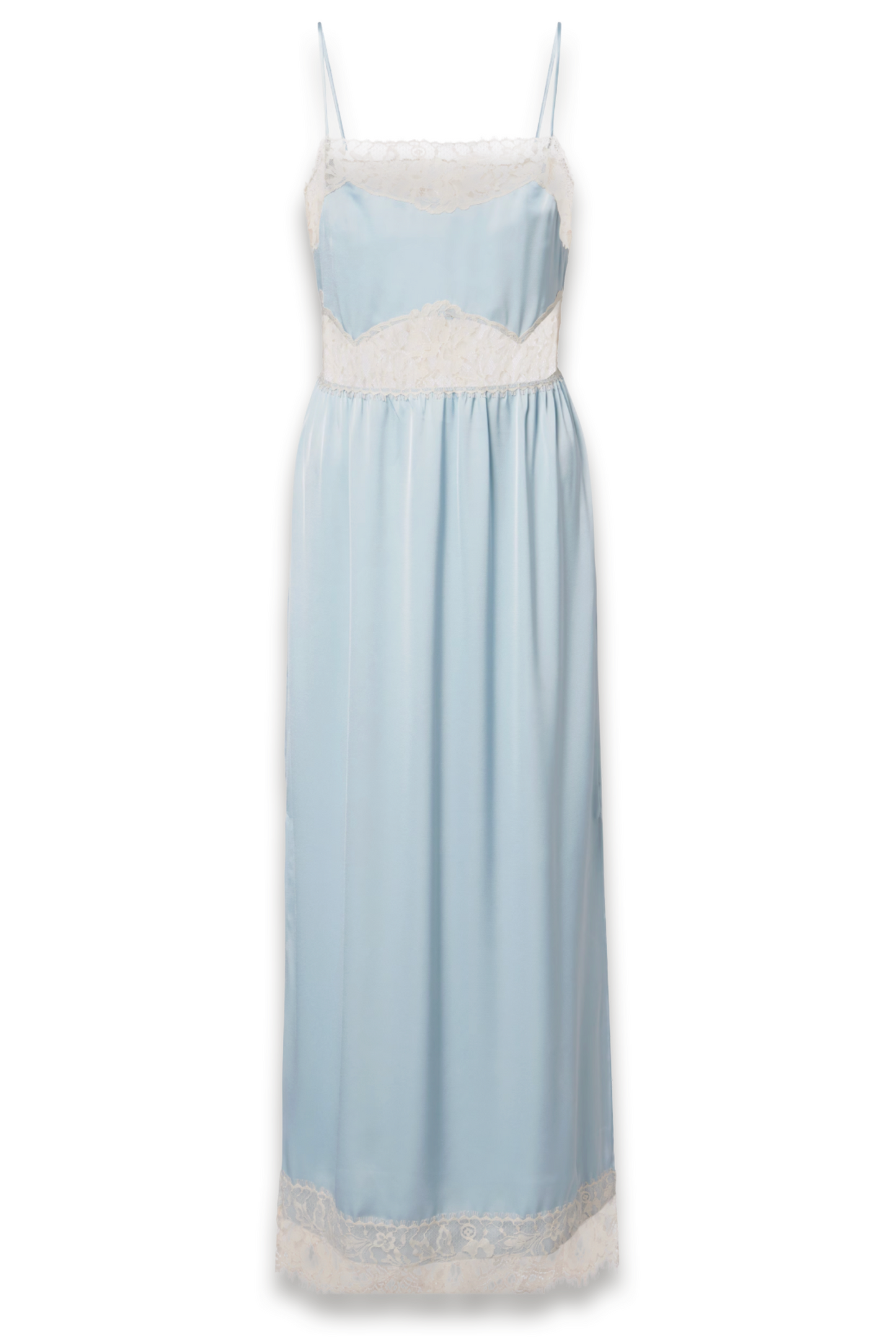 Morris Lace-trimmed Satin Midi Dress