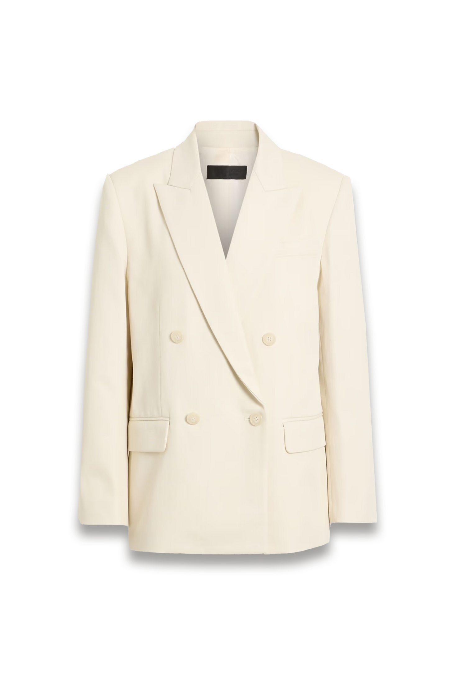 Pimpton Double-breasted Cotton and Linen-blend Blazer