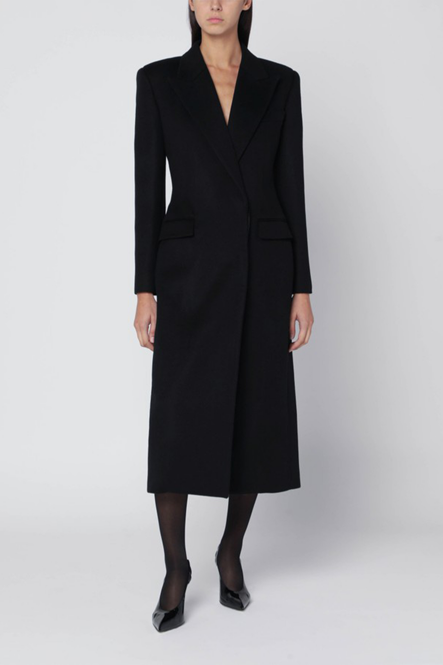 Regular-fit Double-breasted Wool Coat