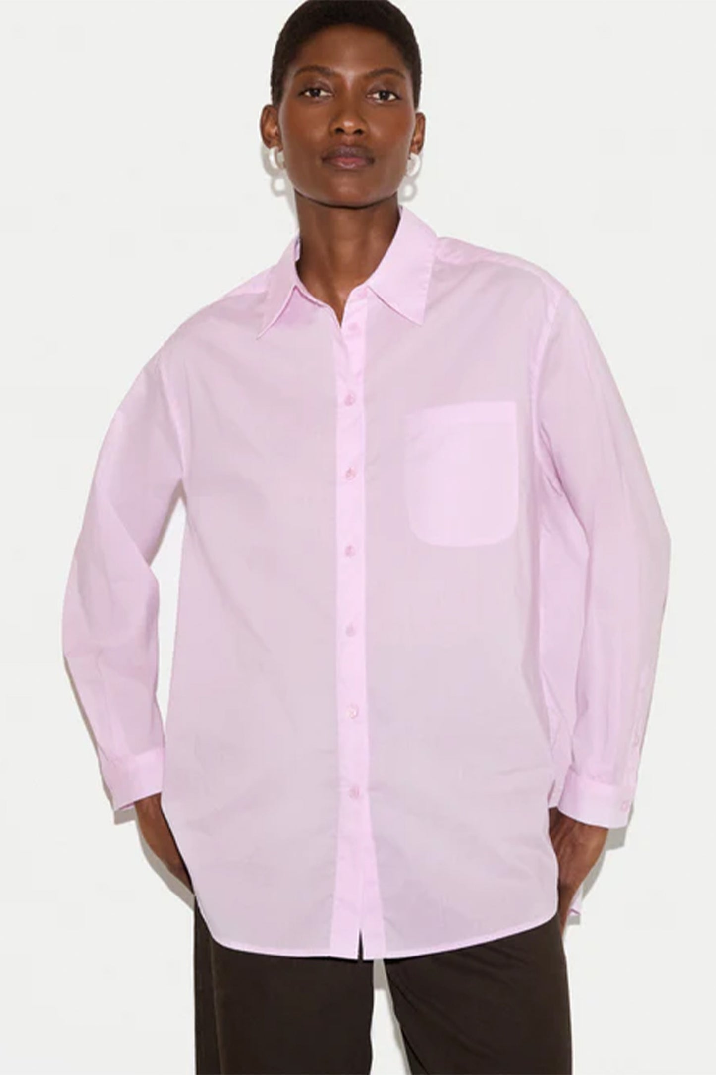 Cotton Voile Relaxed Shirt