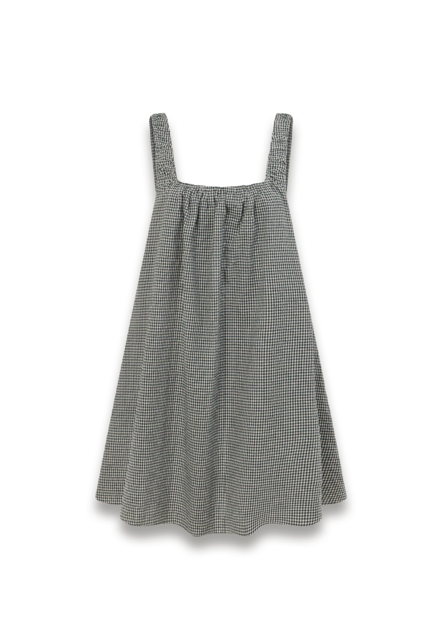 Briona Gingham Cotton Mini Dress