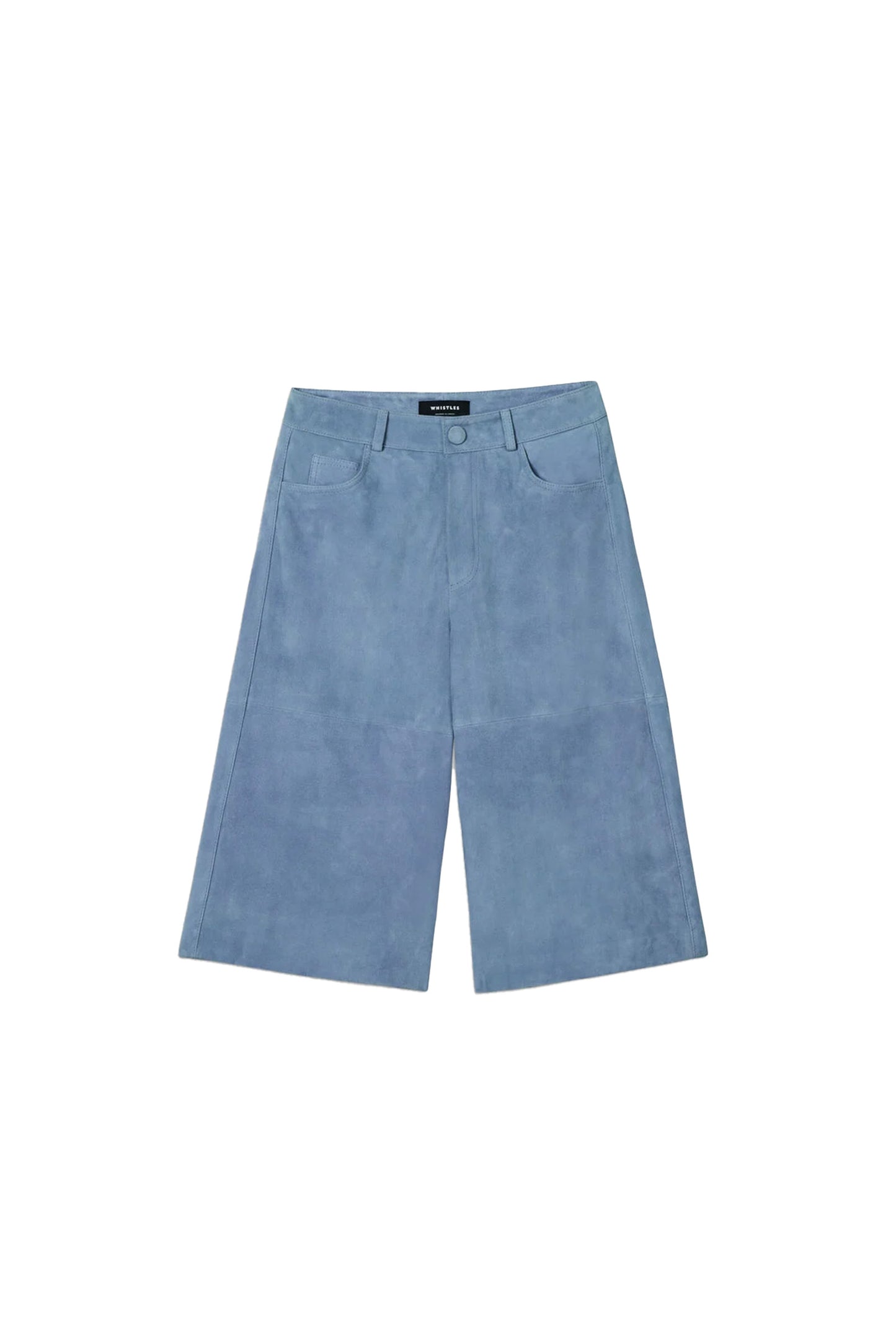 Blue Suede Longline Short