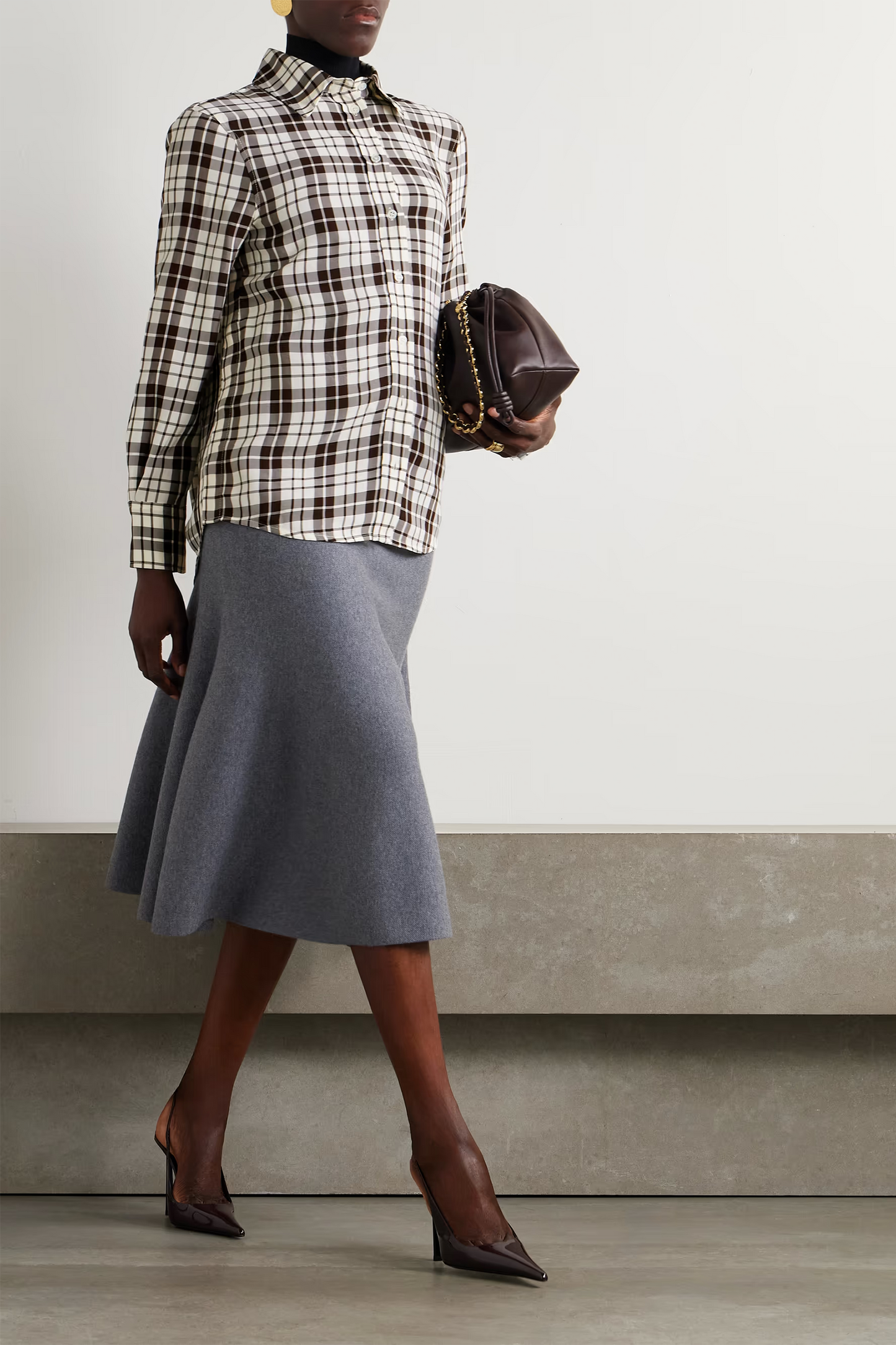 Bronwen Checked Twill Shirt