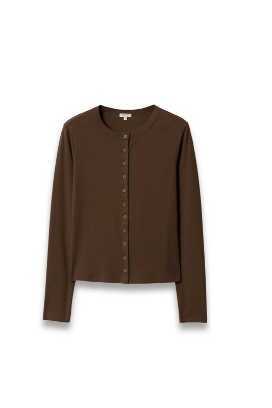 Button Through Baby Tee Cardigan