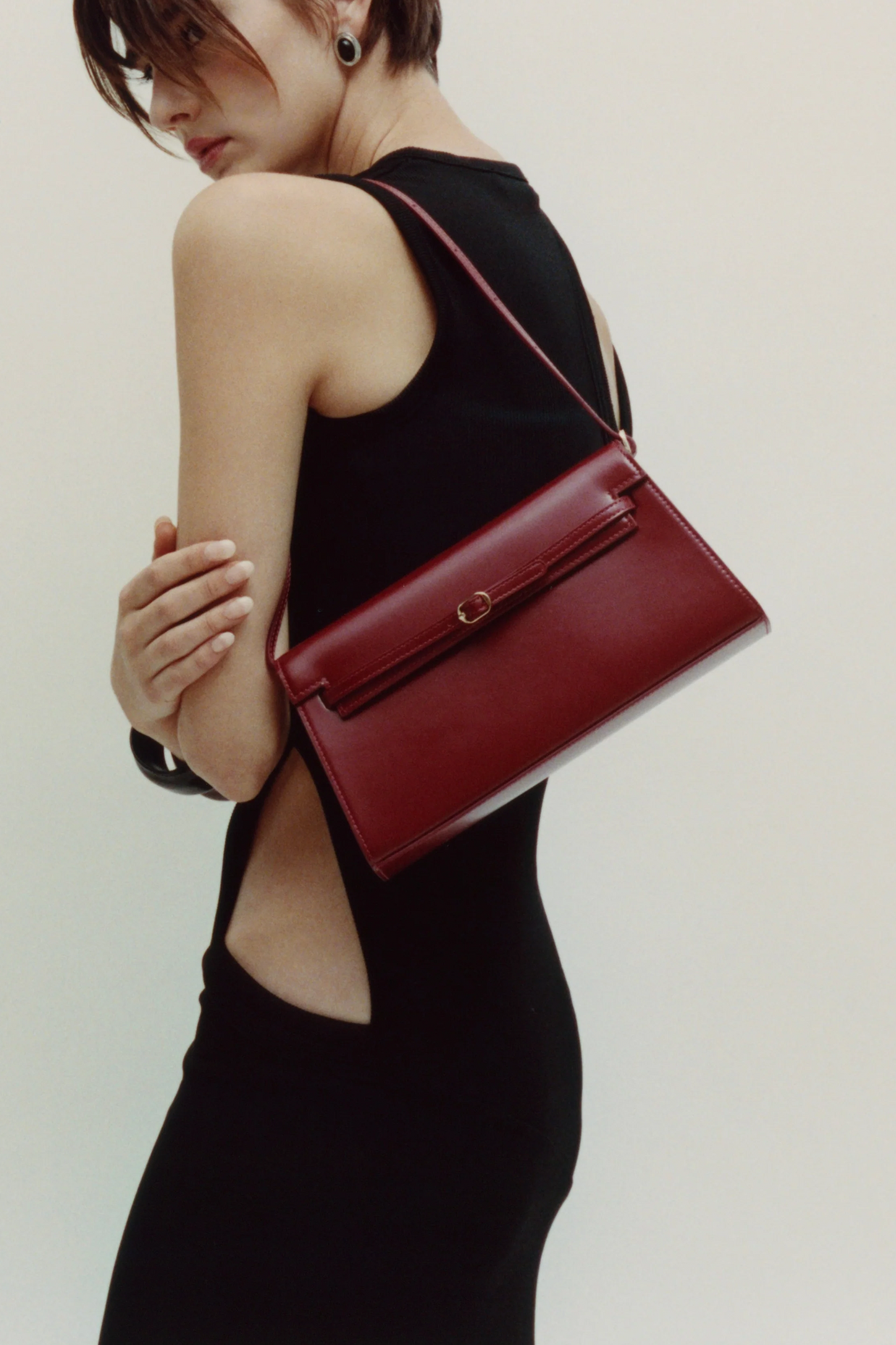 Dark Cherry Shoulder Bag