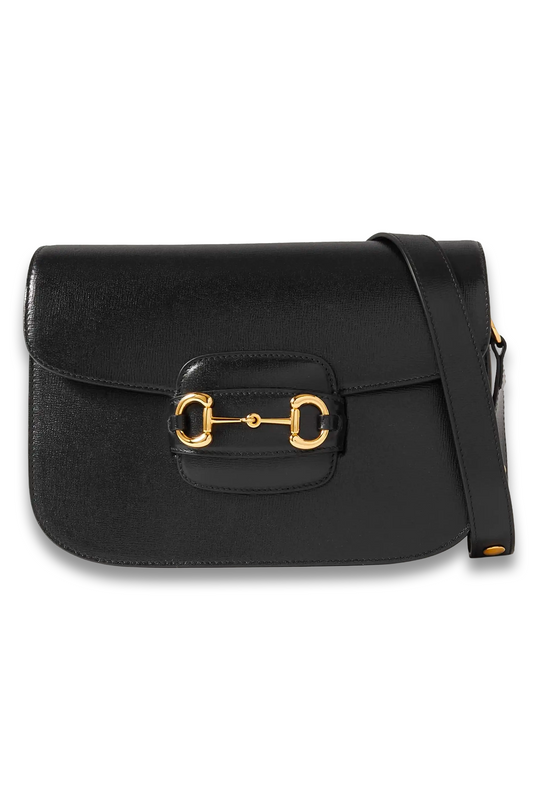 Horsebit Textured-leather Shoulder Bag