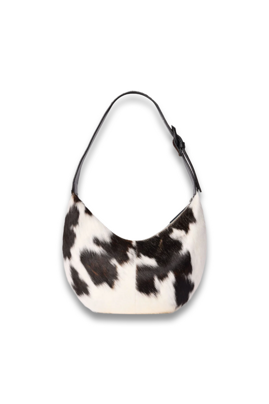 Multicolour Cow Print Hair-On Sia Bag