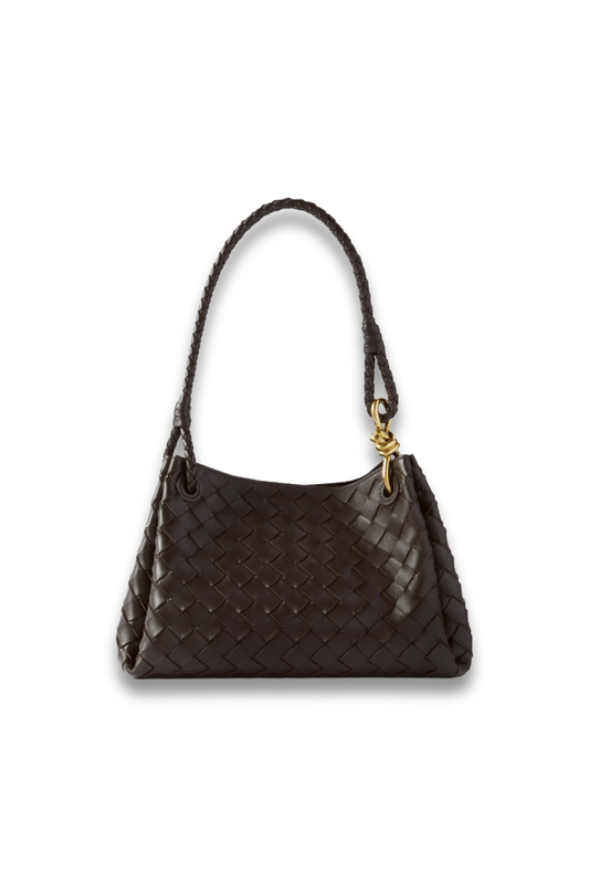 Parachute Medium Intrecciato Leather Shoulder Bag