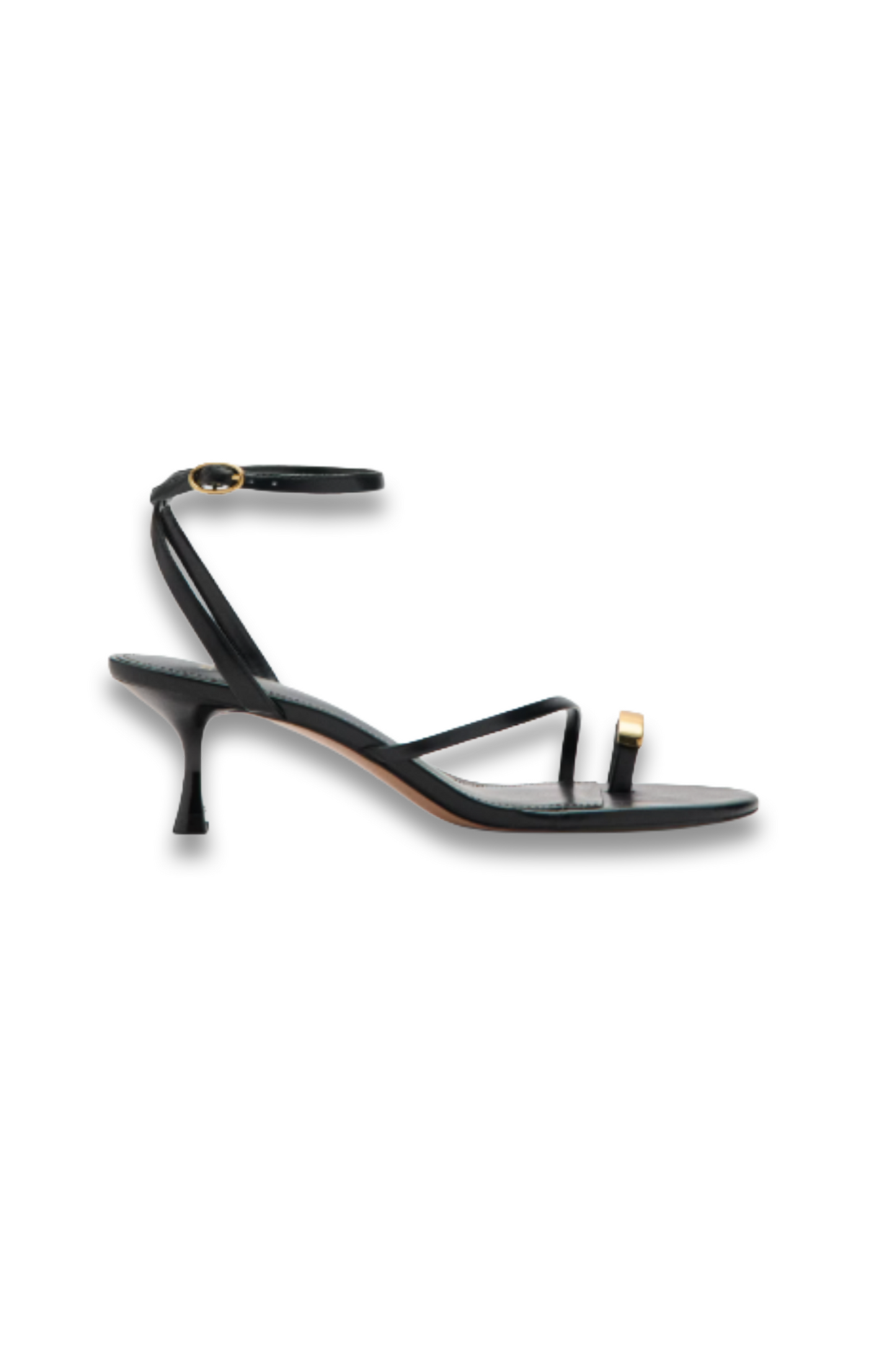 Heeled Sandal with Crossed Straps