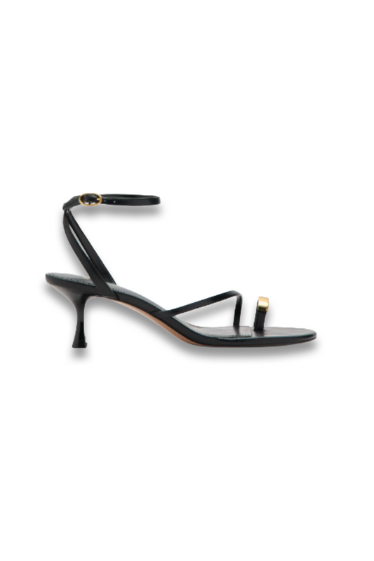 Heeled Sandal with Crossed Straps
