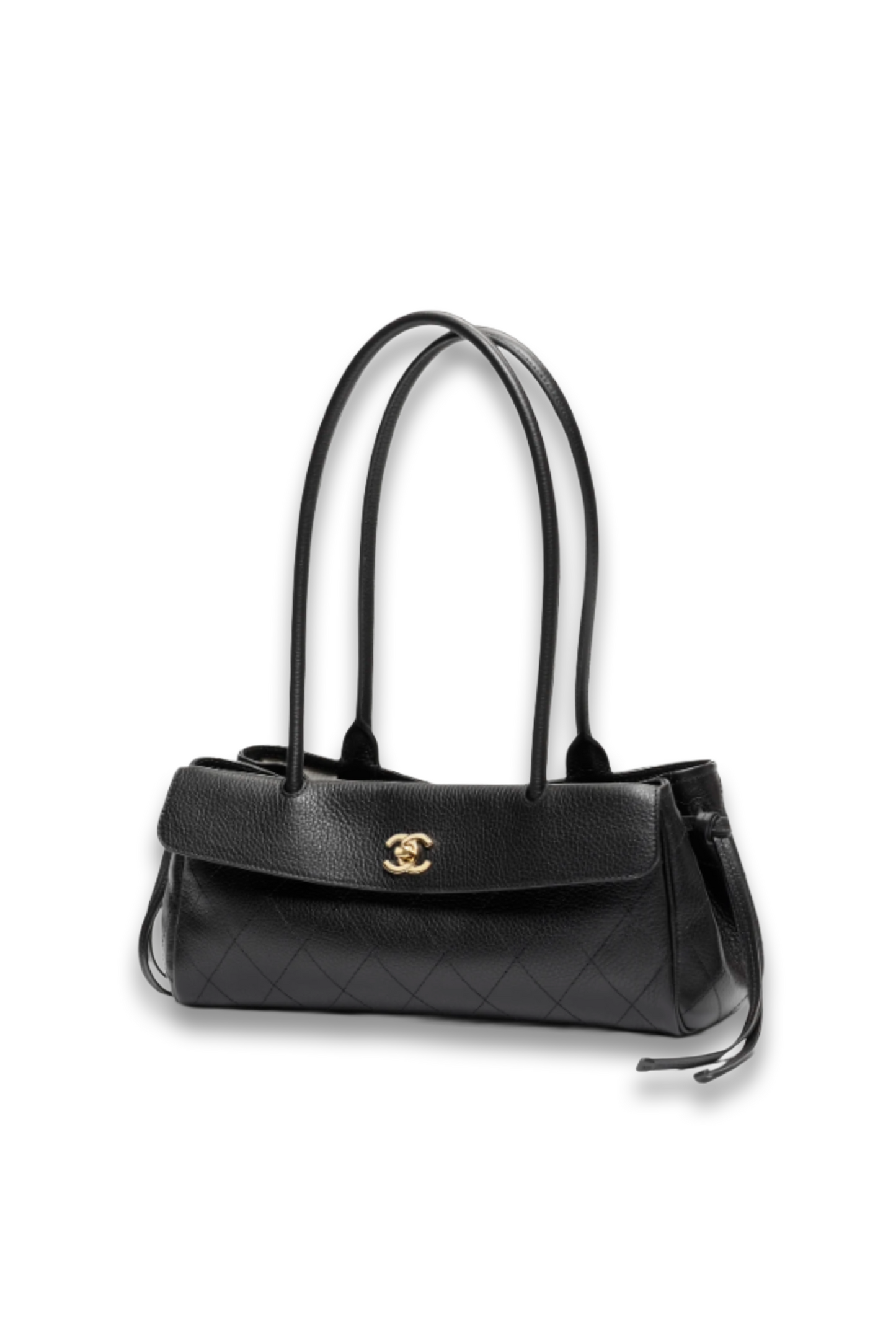 Grained Calfskin & Gold-Tone Metal Small Tote