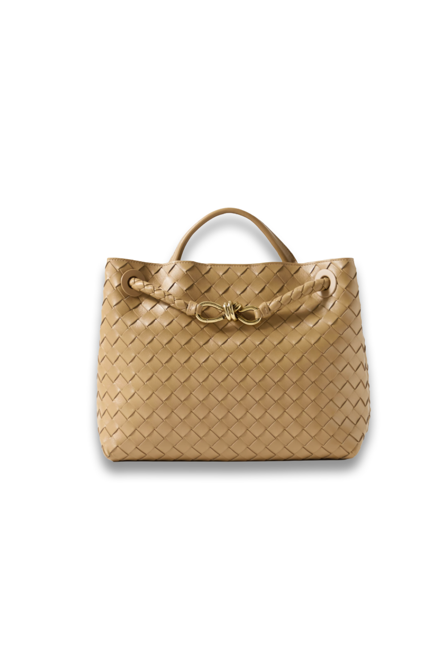Andiamo Medium Intrecciato Leather Tote