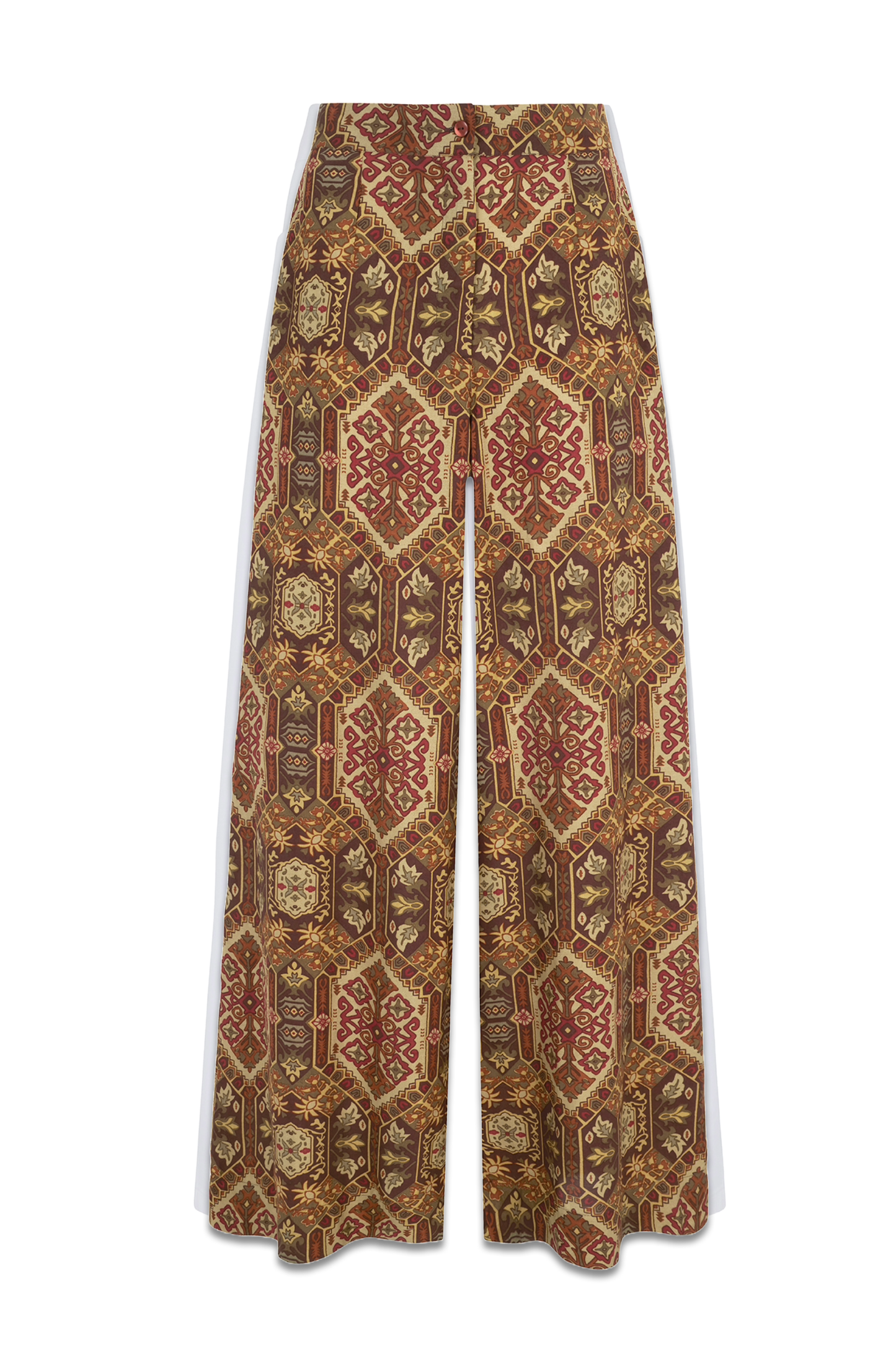 Printed Wide Leg Trousers