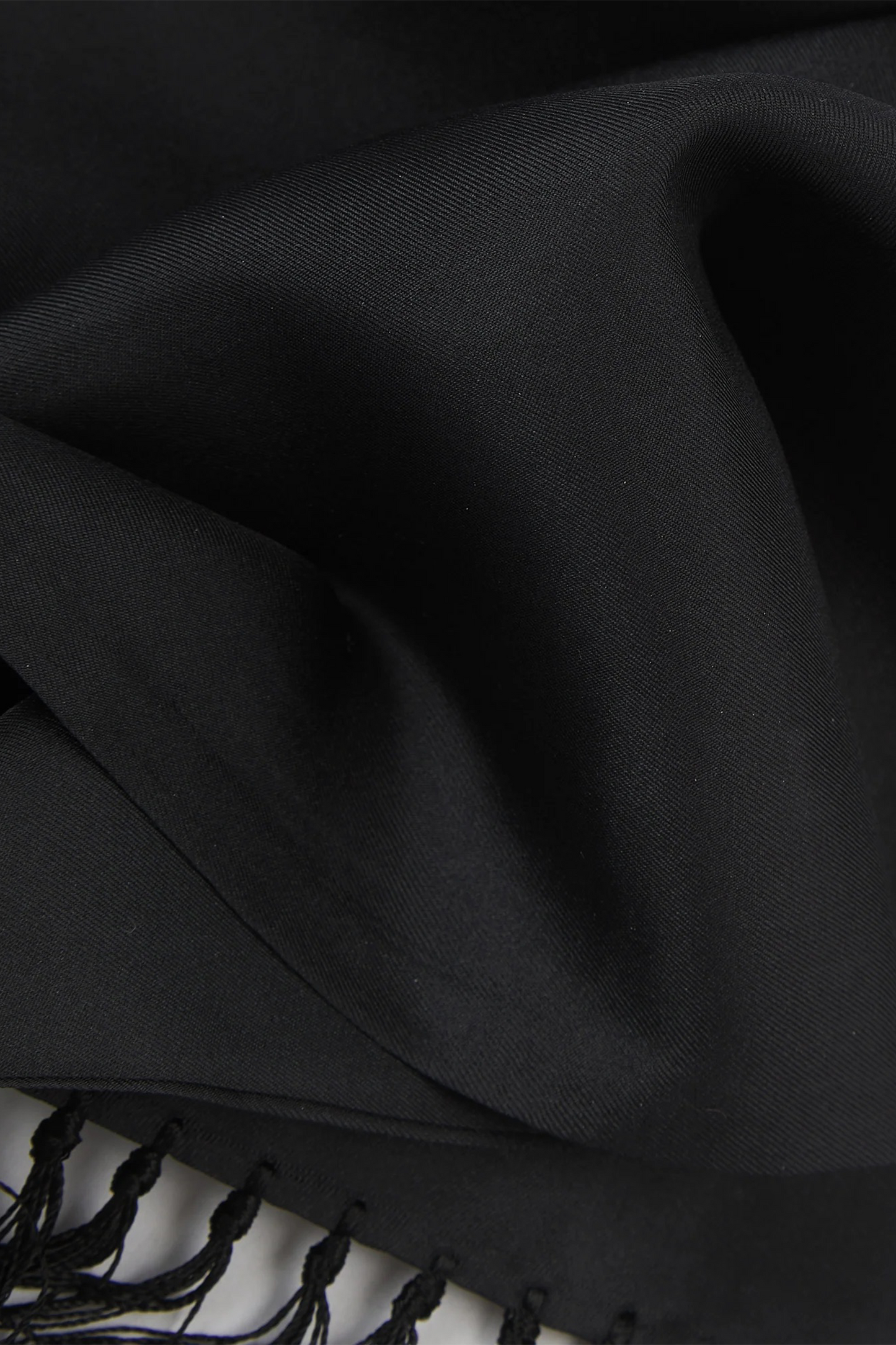 Silk Aviator Scarf in Black - The Air Black Aviator