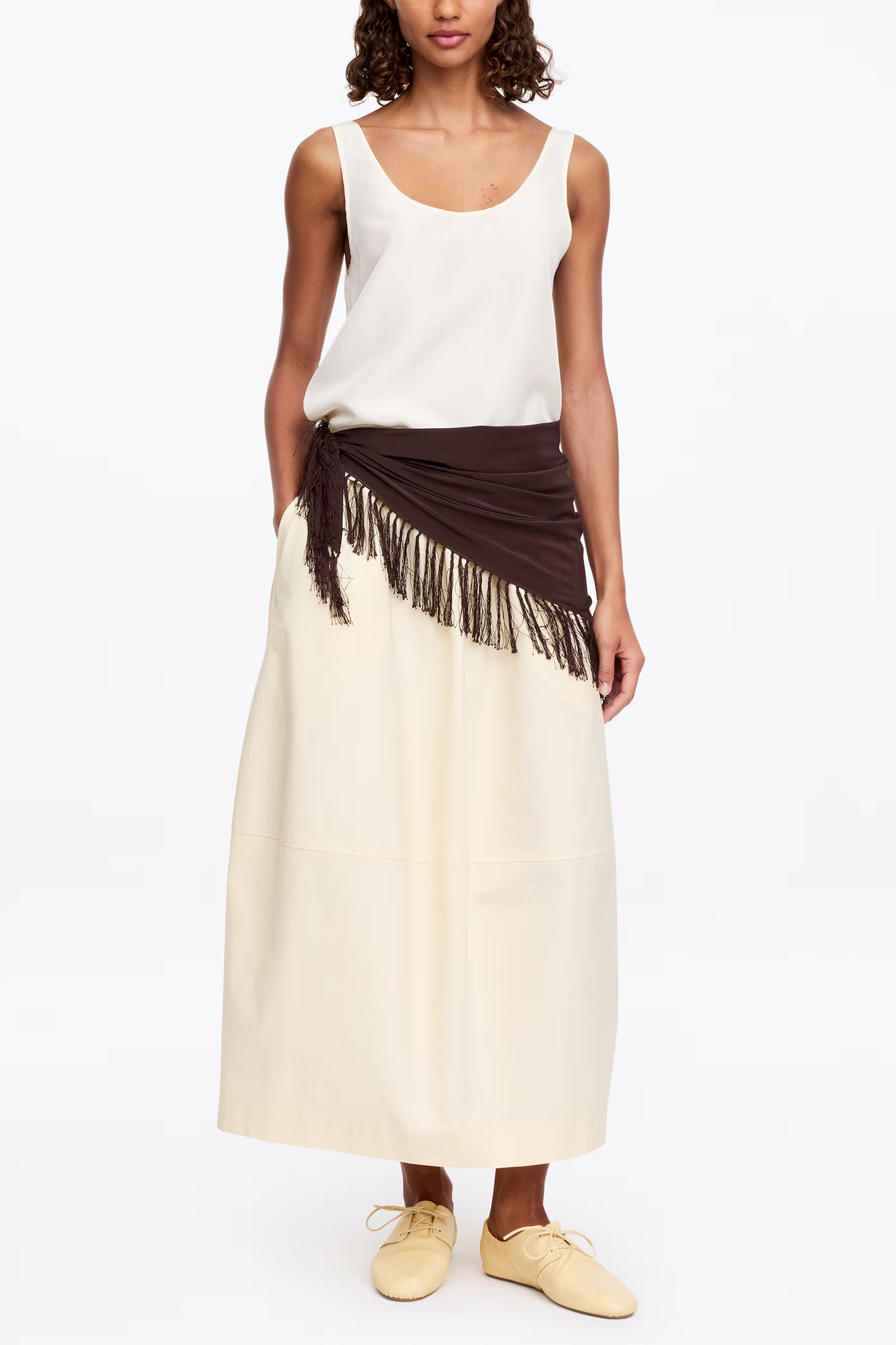 Silk Fringe Scarf