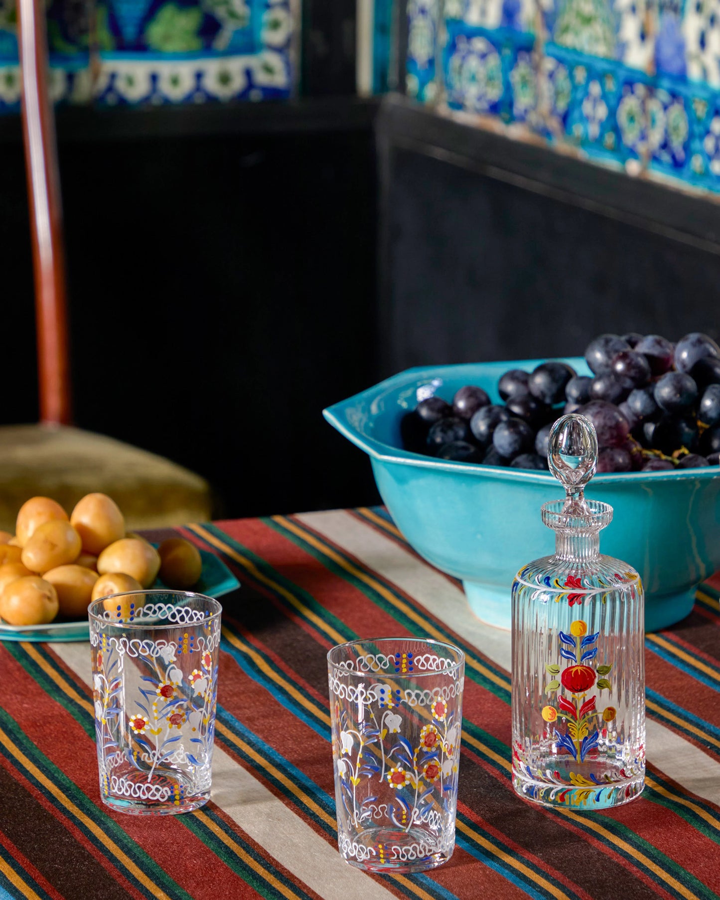 Marmara Hand-Painted Water Glass (Set of 6)
